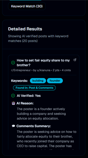 Step 3: Get Verified Signals